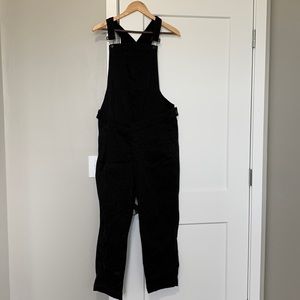 Madewell Maternity Straight-Leg Overalls in Carbondale Wash large